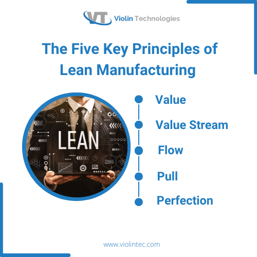 Here is a list of 5 key principles of lean manufacturing in mechatronics