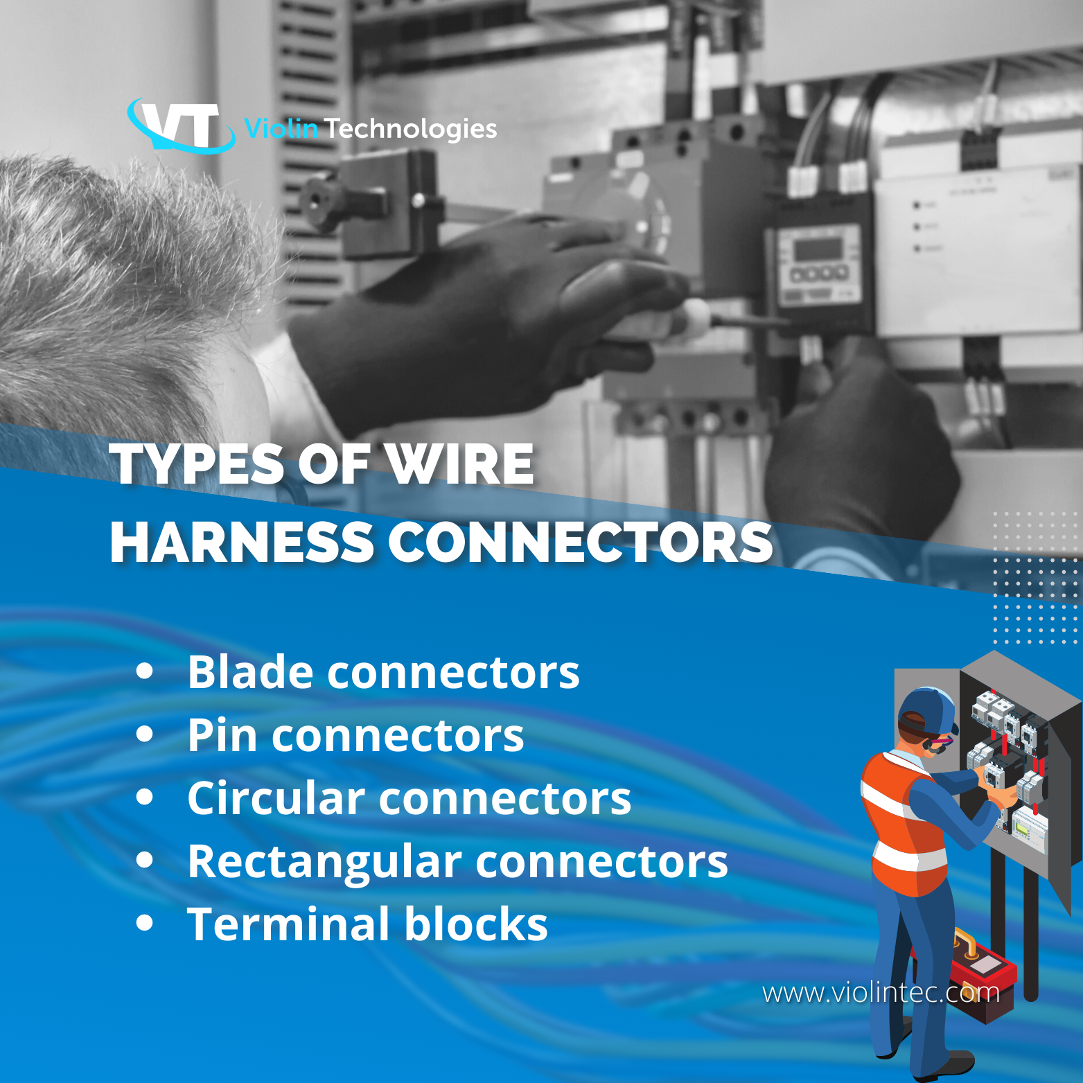 Types of wire harness connectors Types of wire harness connectors