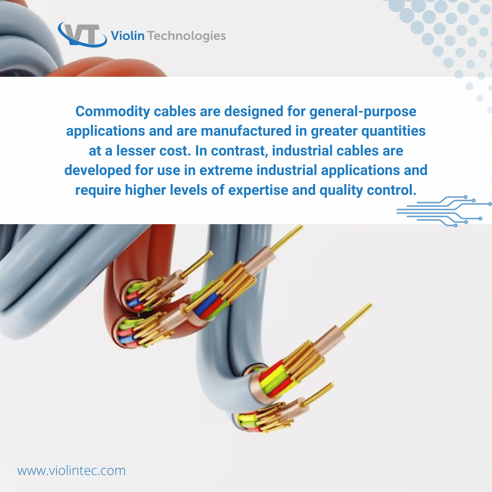 Industrial vs Commodity cable
