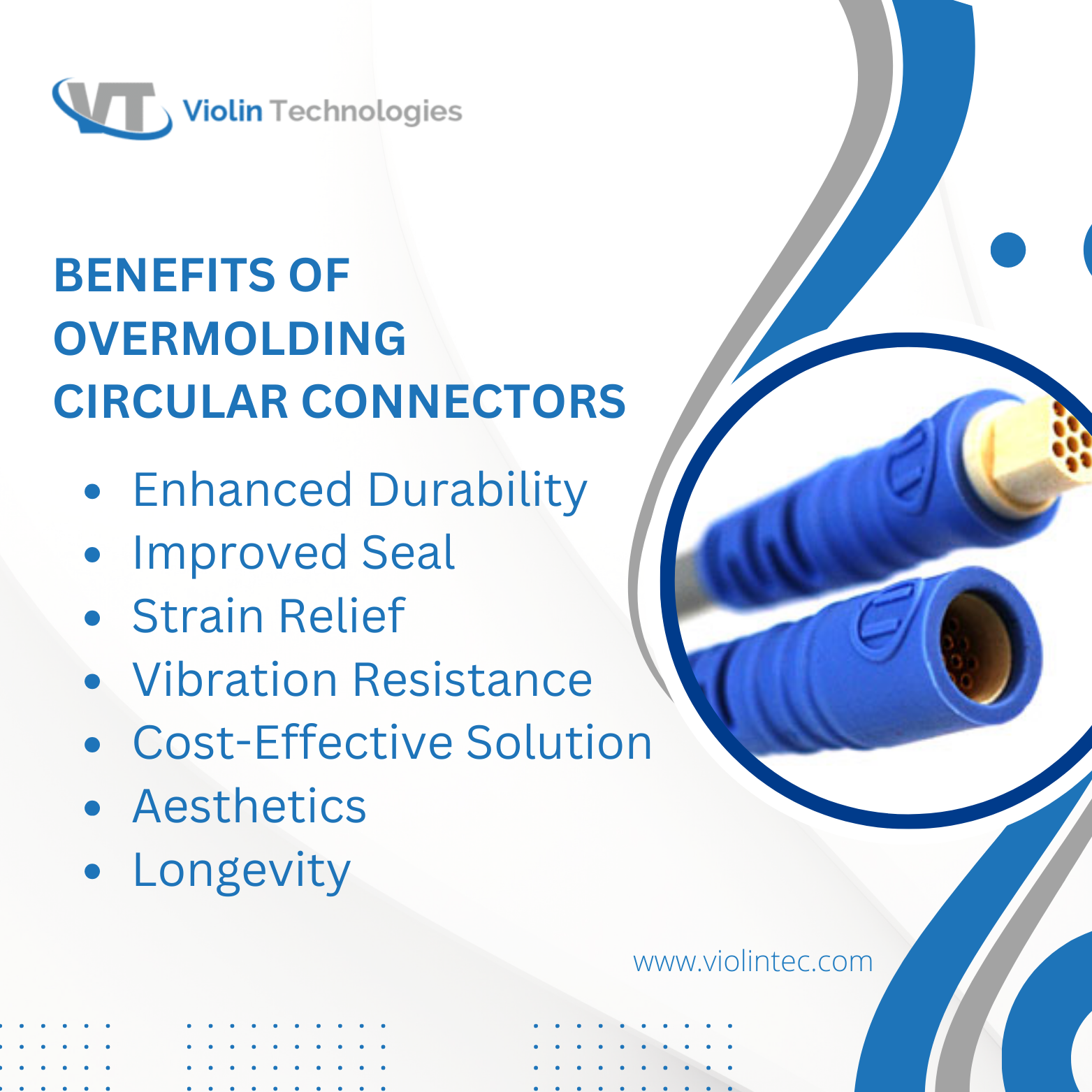 Overmolding Connectors In Cable Assemblies