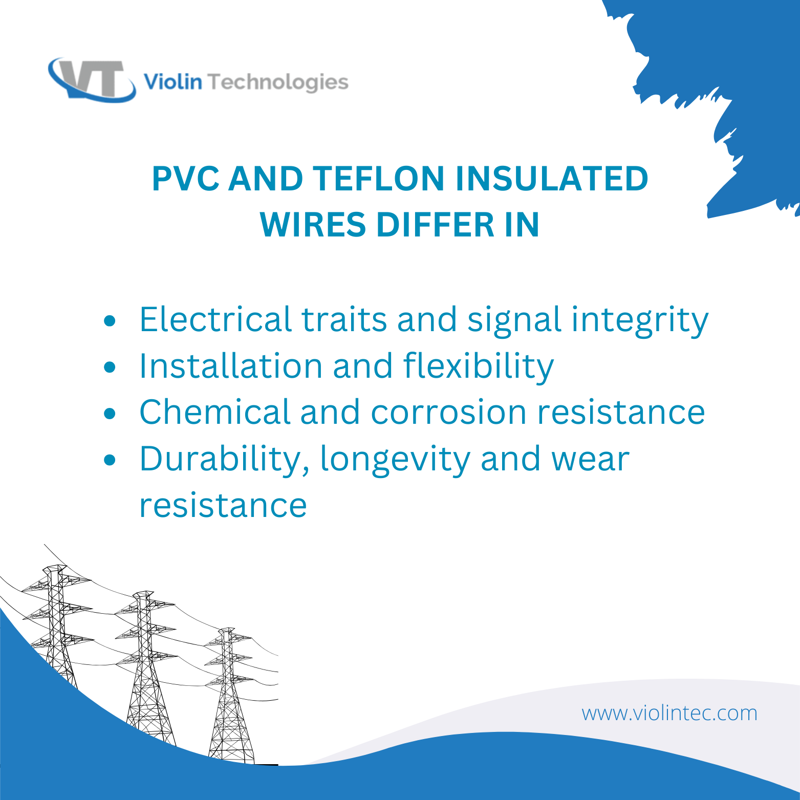 PVC and Teflon Insulated wire differences