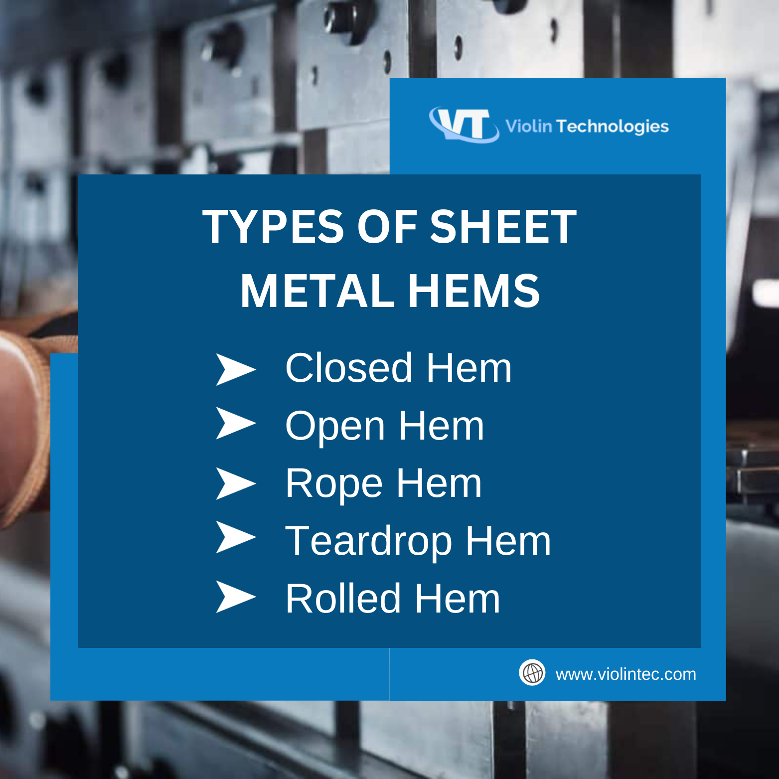 Types of Sheet metal hems