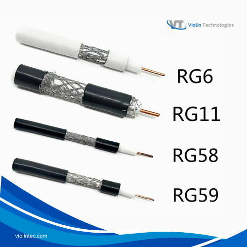thumbnail image 2 of 40ft Five Star RG59 Coaxial Cable - BNC Male To BNC Male, Pure Copper, White 2 of 2
