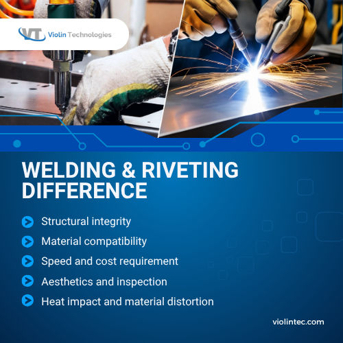 Welding and Riveting Difference